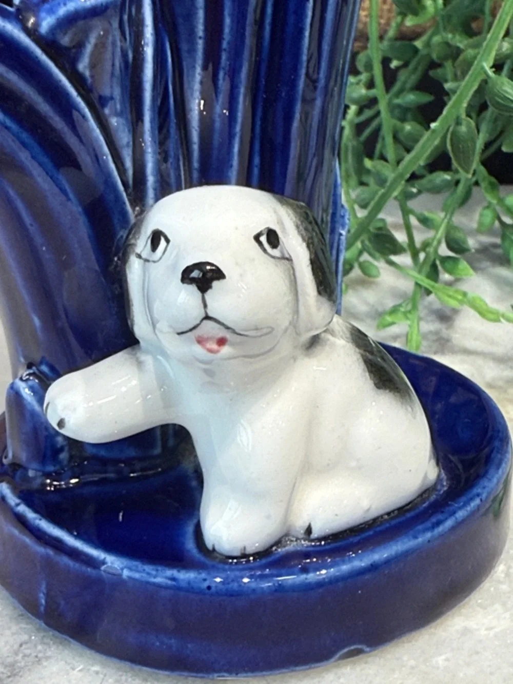 Vintage blue vase